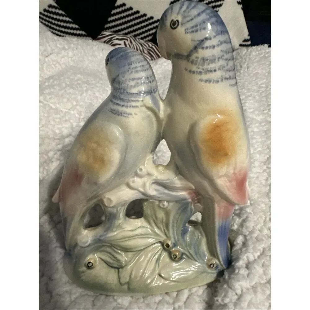Spalding Royal Copley Double Parakeet Figurine‎
